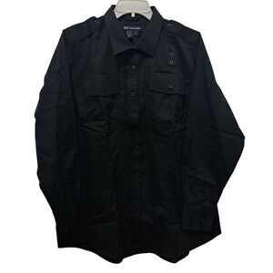 5.11 Tactical Series Patrol Duty Uniform B Class Shirt Black XL Tall NWT
